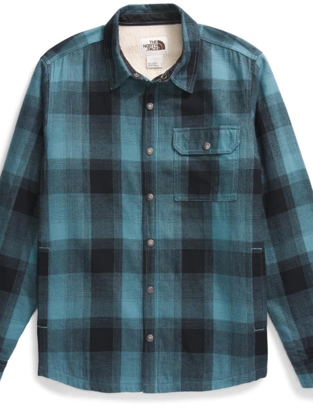 The North Face Algae Blue Plaid Camp Shirt